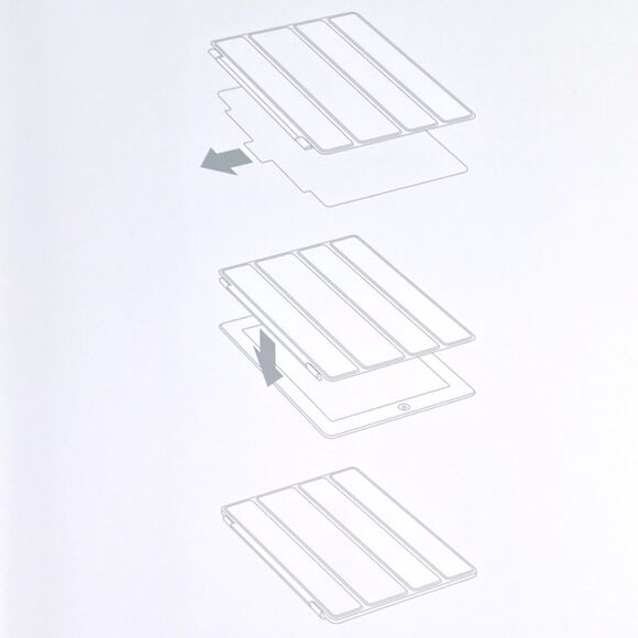 Apple Ipad Smart Cover Dove Gray Pre-owned - Picture 8 of 9